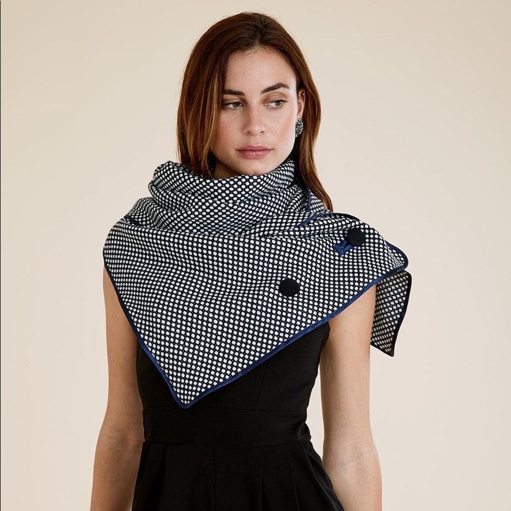 Wool wrap scarf by Gabriela Rose London
